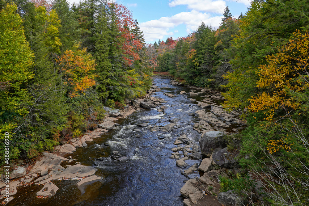 Blackwater River in West Virginia in Autumn Blackwater River in West Virginia in Autumn