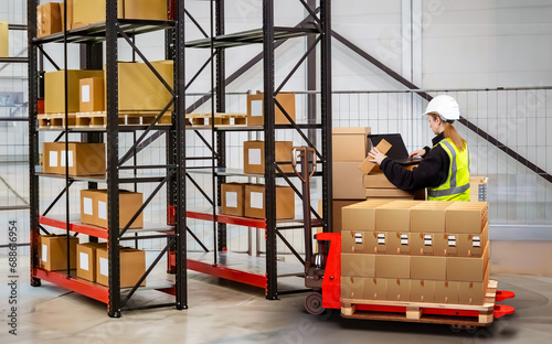Woman warehouse specialist....