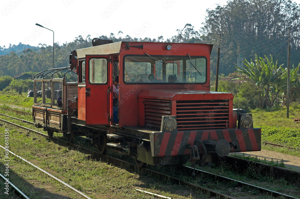 Train, gare , Périnet, Andasibe, Madagascar Train, gare , Périnet, Andasibe, Madagascar