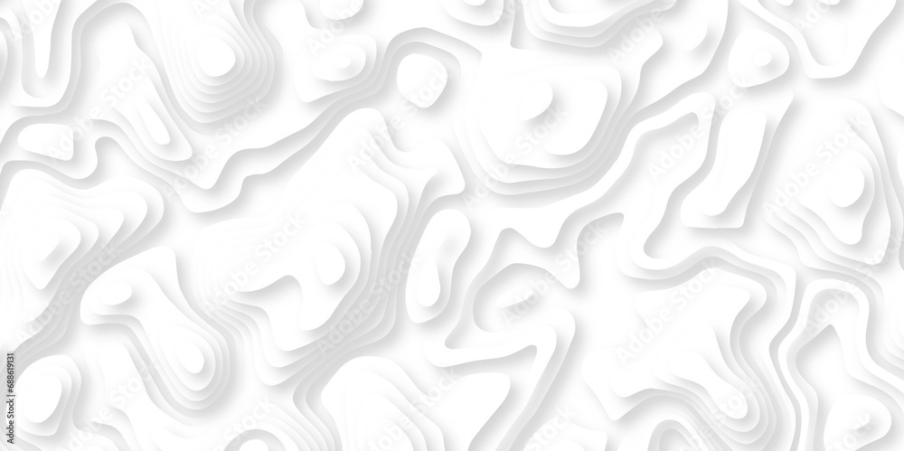 Abstract wavy line 3d paper cut white background. Topographic canyon geometric map relief texture with curved layers and shadow. Abstract realistic papercut decoration textured with wavy layers
Abstract wavy line 3d paper cut white background. Topographic canyon geometric map relief texture with curved layers and shadow. Abstract realistic papercut decoration textured with wavy layers