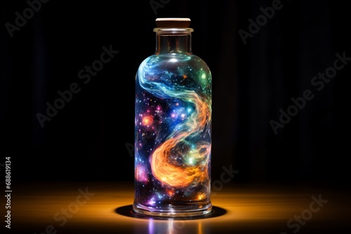 The entire universe contained inside a glass jar