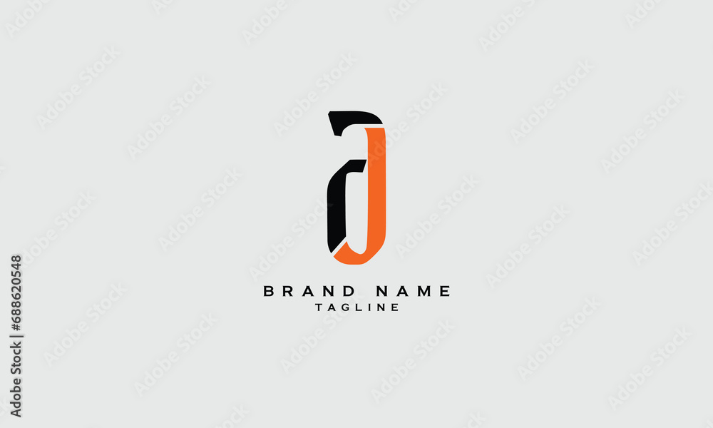 AFJ, AJF, FAJ, FJA, JFA, JAF, Abstract initial monogram letter alphabet logo design AFJ, AJF, FAJ, FJA, JFA, JAF, Abstract initial monogram letter alphabet logo design