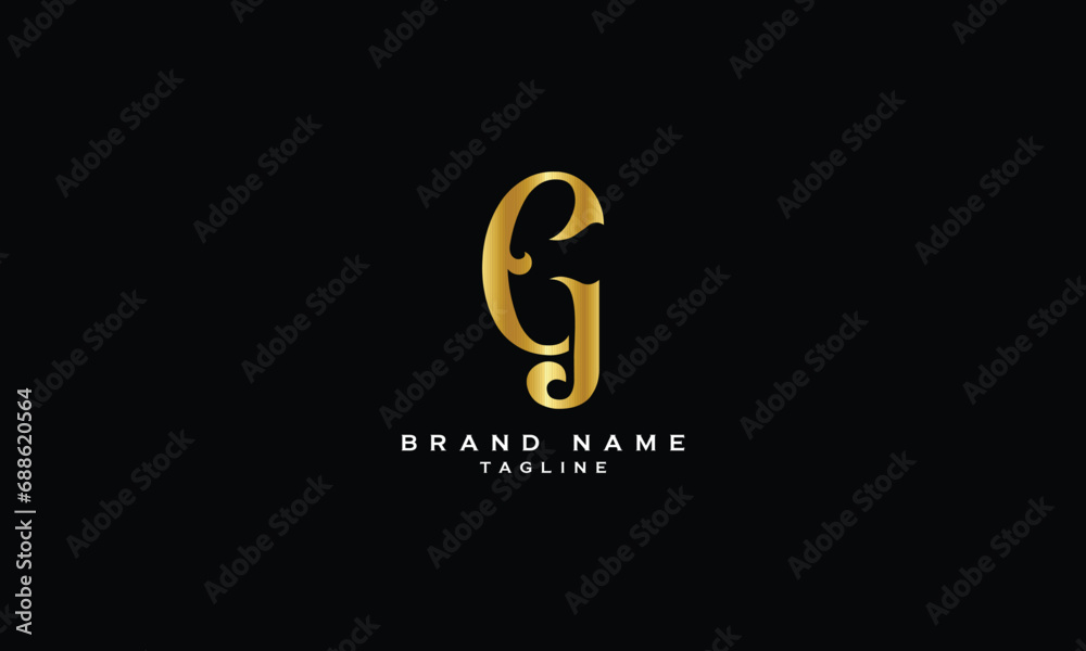 EGJ, EJG, GEJ, GJE, JGE, JEG, EJ, JE, Abstract initial monogram letter alphabet logo design