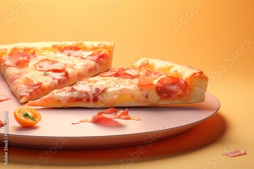 Pizza slices photography, aesthetic style