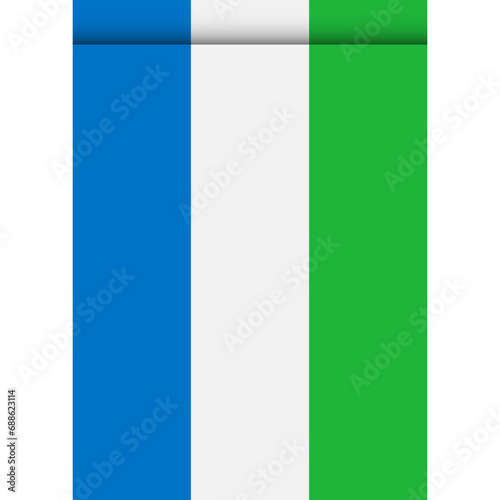 Free Download Sierra leone flag or pennant isolated on white background. Pennant flag icon. - GFXLoad