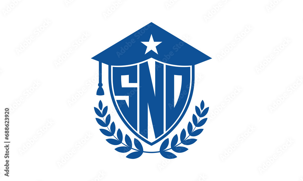 SNO three letter iconic academic logo design vector template. monogram, abstract, school, college, university, graduation cap symbol logo, shield, model, institute, educational, coaching canter, tech SNO three letter iconic academic logo design vector template. monogram, abstract, school, college, university, graduation cap symbol logo, shield, model, institute, educational, coaching canter, tech