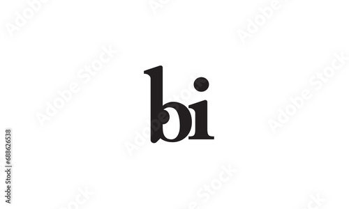 BI, IB, I, B Abstract Letters Logo Monogram	