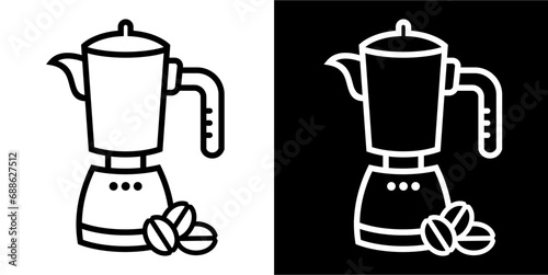 Coffee maker  coffee machine  mokad rink icon