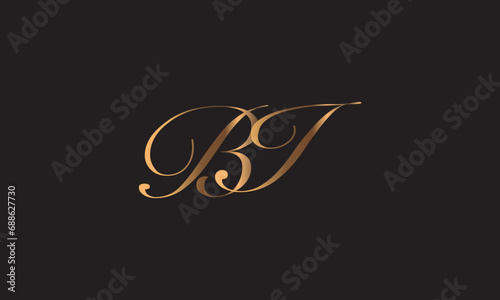 BI, IB, I, B Abstract Letters Logo Monogram 