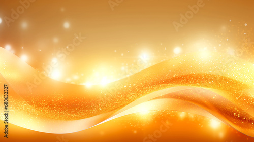 Elegant Golden Abstract Background With Waves And Stars - legal AI 