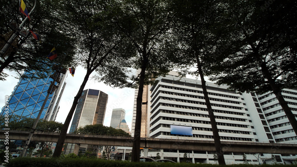 Obraz premium The streets of kuala lumpur, the capital of Malaysia.