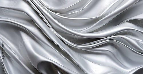 Floating silver waves: abstract background for futuristic and modern creative applications