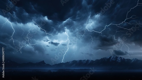 Lightning in the Night Sky 