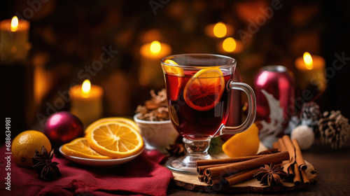 Mulled wine adds warmth to the holiday table, a festive tradition for Christmas