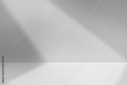 Product backdrop with natural light, Stage showcase minimal modern studio.