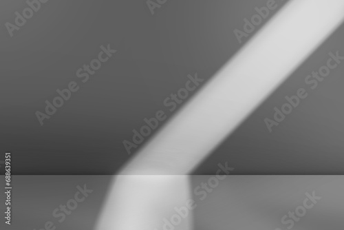 Product backdrop with natural light, Stage showcase minimal modern studio.