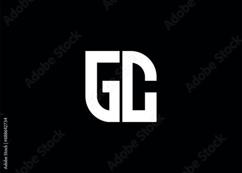 Monogram Letter GC Logo Design vector template