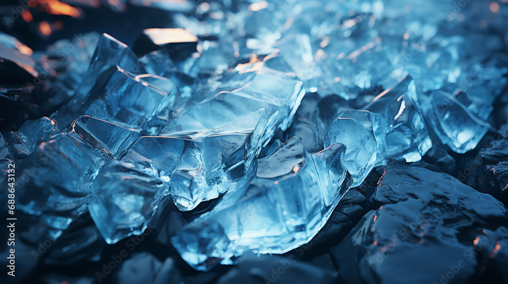 Cracked ice texture. Cracked ice texture.
