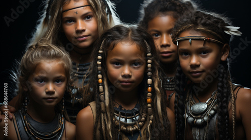 Indigenous children together.