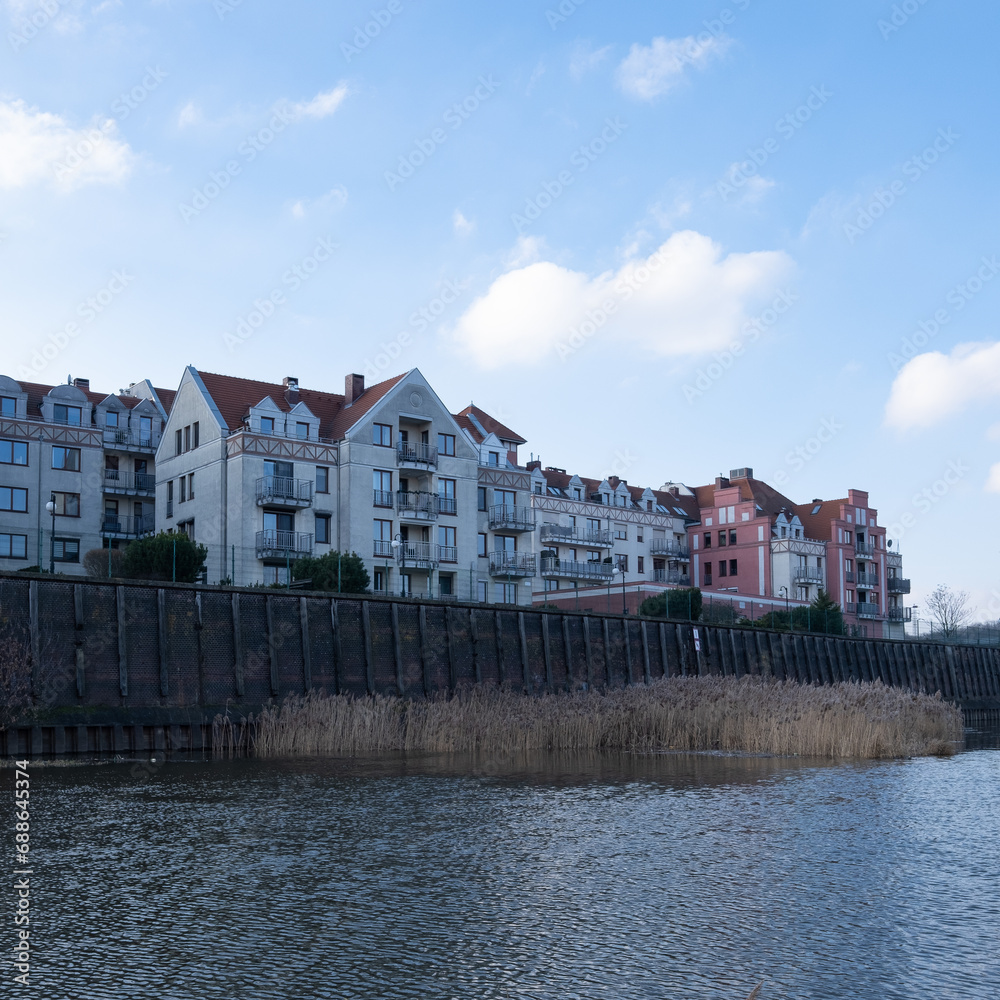 houses on the river bank houses on the river bank
