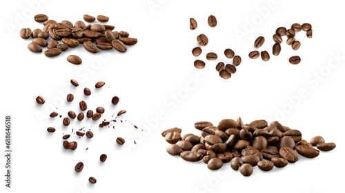 Coffee beans. Transparent background. Resource in png. © Moon Project