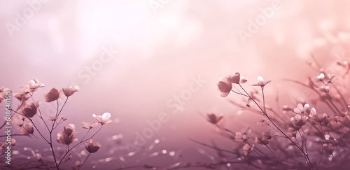 Floral pink on pink background © Jeff