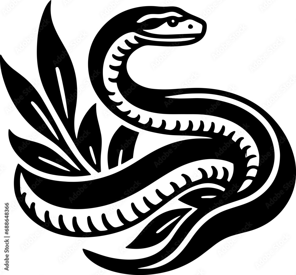 Obraz premium Olive Sea Snake icon 3