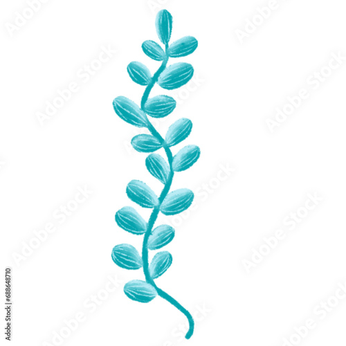 Vector watercolor illustration set of beautiful sea creature