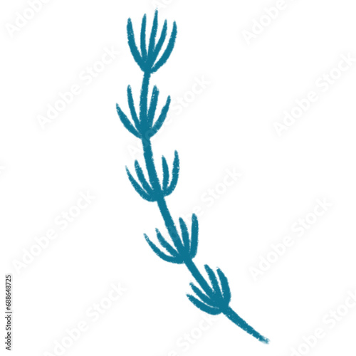 Vector watercolor illustration set of beautiful sea creature