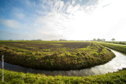Agricultural fields near Blije, the Netherlands