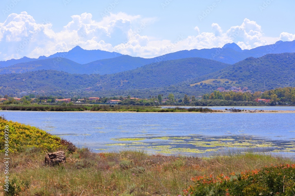 Stagno di San Teodoro lagoon in Sardinia