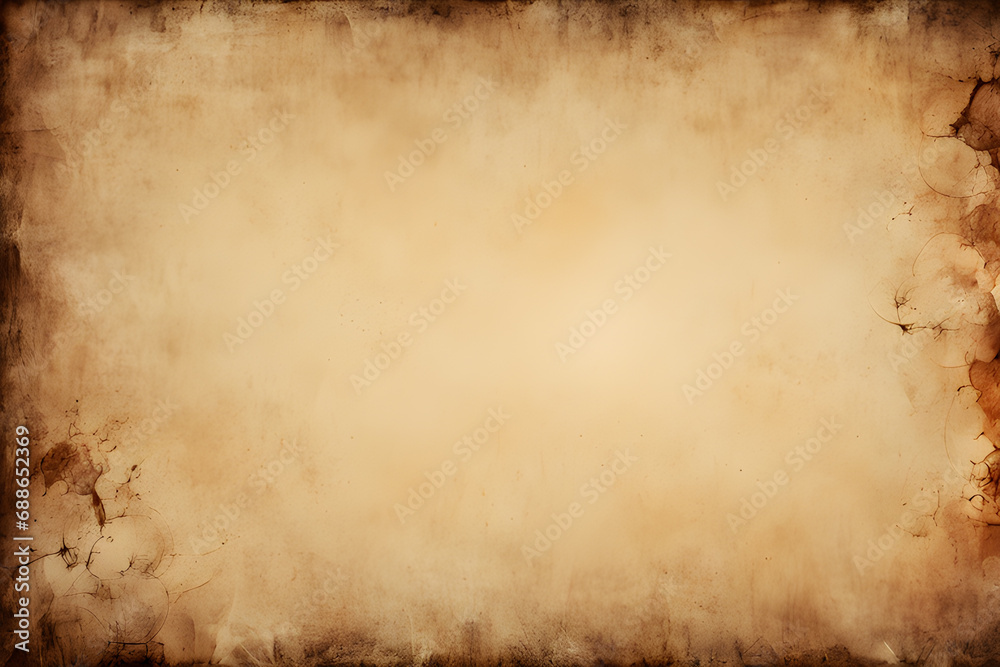 Abstract brown vintage background with scratches and damages