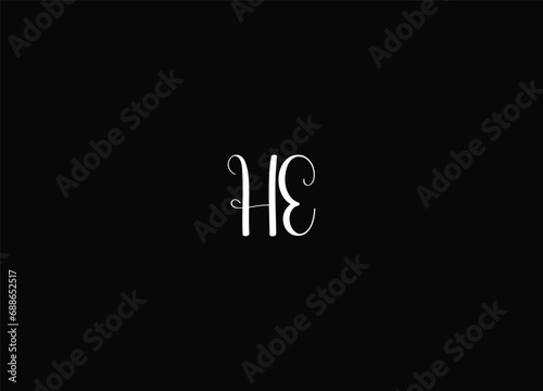 Initial Letter ne Logo Design Monogram Creative Modern Sign Symbol Icon