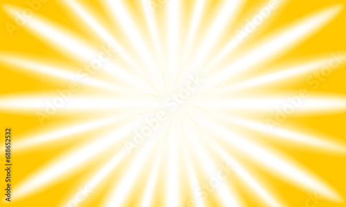 Sunray yellow background. Sunburst retro vector with copyspace