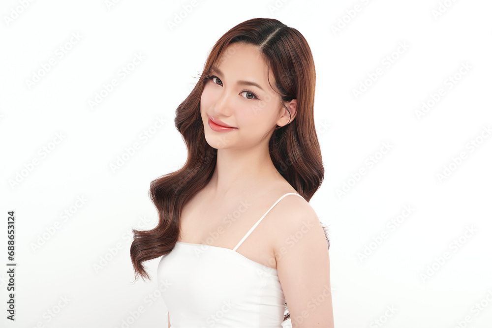 Beautiful young asian woman with clean fresh skin on white background, Face care, Facial treatment, Cosmetology, beauty and spa, Asian women portrait. Beautiful young asian woman with clean fresh skin on white background, Face care, Facial treatment, Cosmetology, beauty and spa, Asian women portrait.