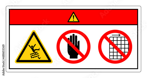 Danger Entanglement Hazard Leg Symbol Sign, Vector Illustration, Isolate On White Background Label .EPS10