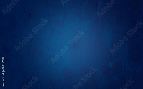 Abstract blue dark edges grunge cement wall background with texture © Sharmin