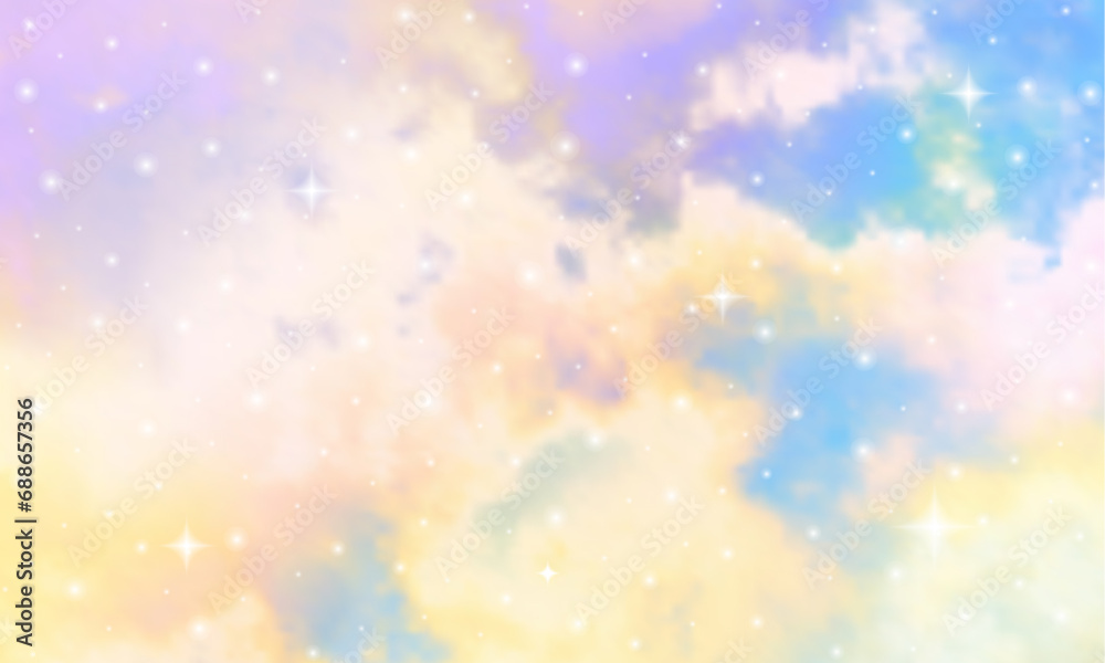Fototapeta premium Abstract starlight and pink and purple clouds stardust, blink, background, presentation, star, concept, magazine, powerpoint, website, marketing