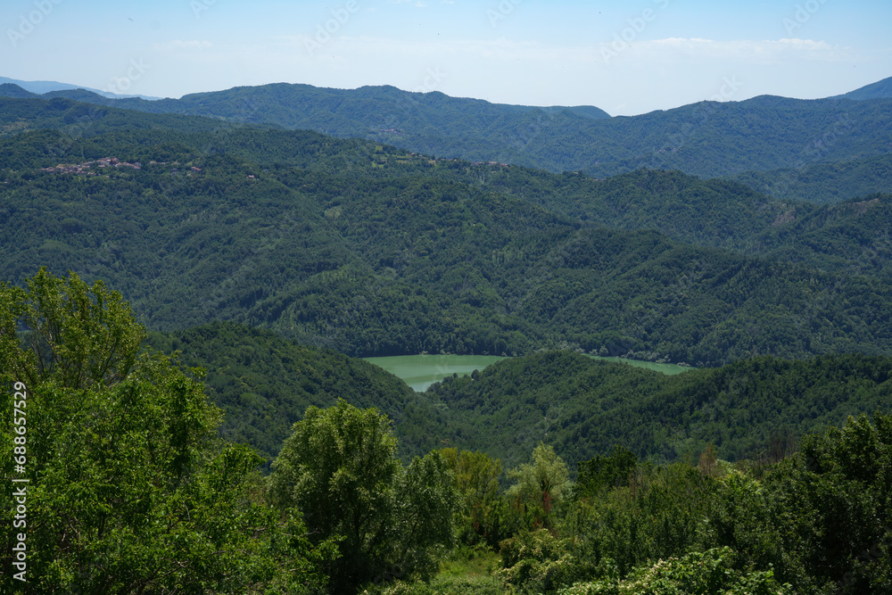 Mountain landscape near Fiamignano, Rieti province