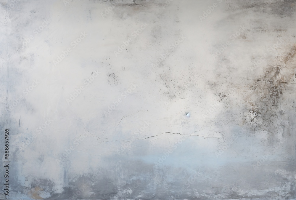 an old painted concrete wall from a painting, light gray and silver