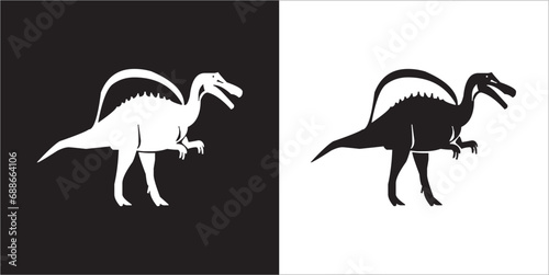 Fototapeta Naklejka Na Ścianę i Meble -  Illustration vector graphics of dinosaur icon