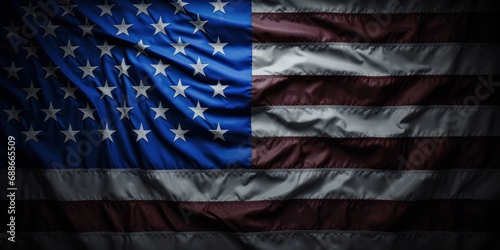 The Thin Blue Line Flag representing American patriotism and law enforcement.