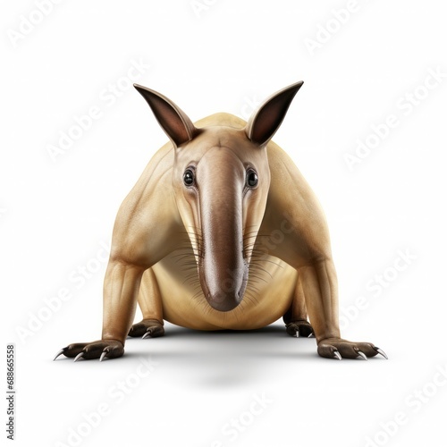 Transparent background PNG of cartoon Aardvark