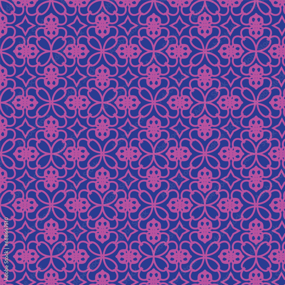 Abstract geometric textile floral pattern background, luxury pattern, stylish vector texture
