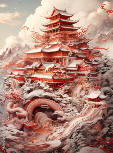 chinese temple roof