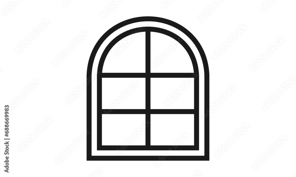 Window Logo Template Vector Window Logo Template Vector