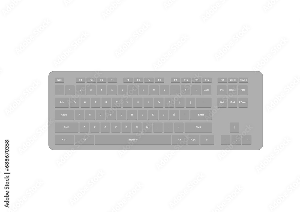 keyboard isolated on white background keyboard isolated on white background