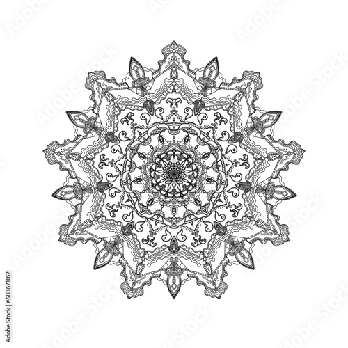 ornamental round lace ornament