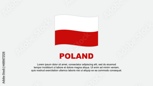 Free Download Poland Flag Abstract Background Design Template. Poland Independence Day Banner Social Media Vector Illustration. Poland Background - GFXLoad