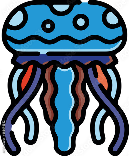 Vector illustration of animal faces with cute style.